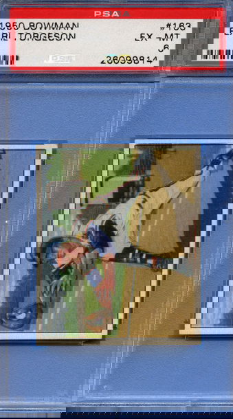 1950 Bowman Earl Torgeson PSA 6 EX-MT