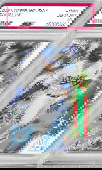 2020 Topps Holiday Gavin Lux PSA 10