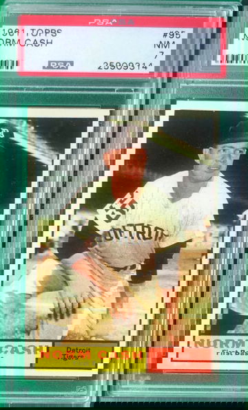 1961 Topps #95 Norm Cash Detroit Tigers PSA 7