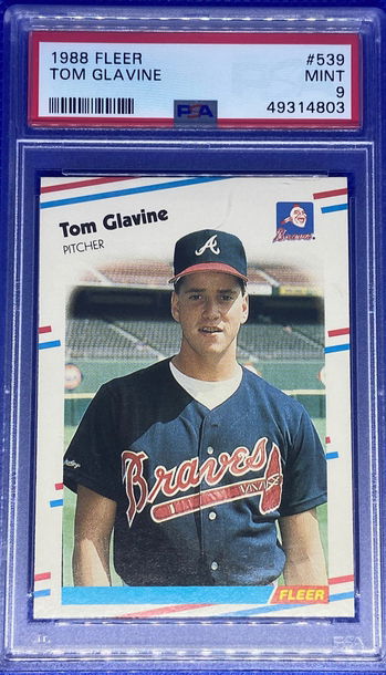1988 Fleer Tom Glavine PSA 9 Mint