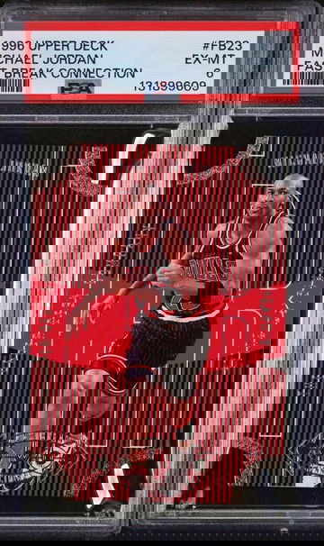1996 Upper Deck Fast Break Connections Michael Jordan #FB23 PSA 6