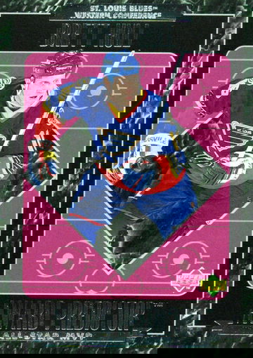 1995-96 UD AWARD PREDICTOR ALL STAR SILVER # MVP3 BRETT HULL HOF