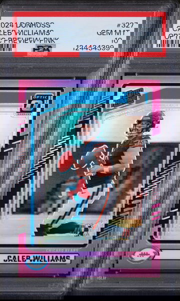 2024 Donruss Optic Rated Rookie Preview Pink Caleb Williams #327 PSA 10