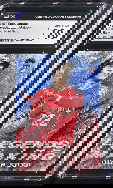 2018 TOPPS JUAN SOTO UPDATE LEGENDS IN THE MAKING #LITM-8 CGC 10 BL.D1.04