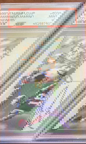 1998 stadium club co signers manning/marino