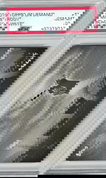 2019 Topps On Demand - Black & White - Mike Trout PSA 10 Gem-Mint PSA Population 18 Ultra RARE!!!