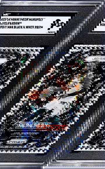 2024 PRIZM MONOPOLY JAYLEN BROWN MONOPOLY MAN SGC 9