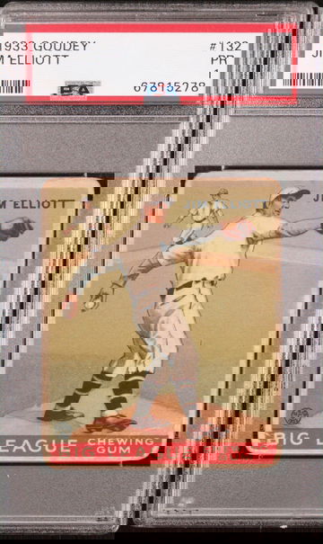 1933 Goudey Jim “Jumbo” Elliott PSA 1