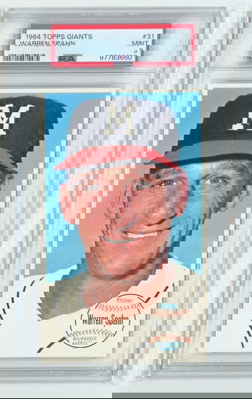 1964 Topps Giants (Now Retired) #3 PSA Registry Set Break #31 Warren Spahn PSA 10