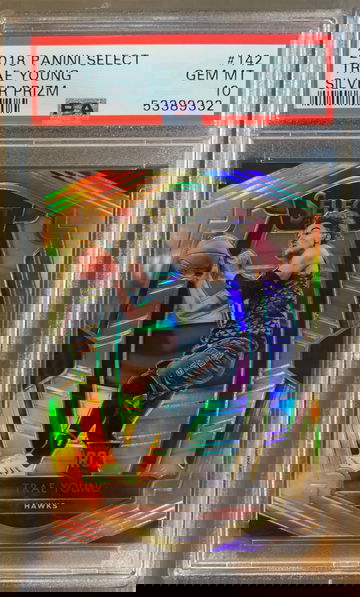 2018 Select Premier Silver Prizm Trae Young PSA 10