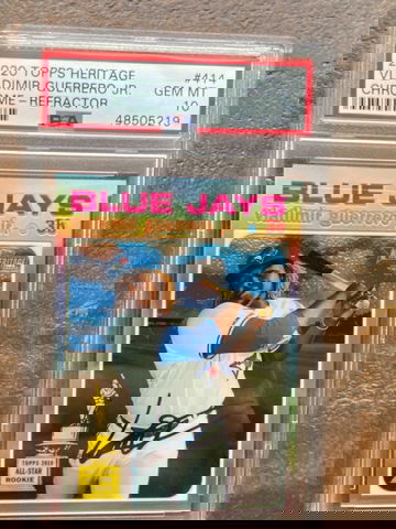 2020 Topps Heritage Vladimir Guerrero Jr. CHROME REFRACTOR /571 PSA 10 Gem Mint