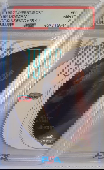 Tim Duncan 1997-98 Upper Deck Rookie Discovery I PSA Mint 9 #R1