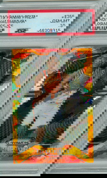 Rui Hachimura 2019 Prizm Orange Ice PSA 10 RC