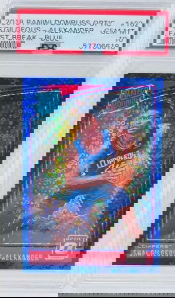 2018 Optic Shai Gilgeous Alexander Fast Break Blue /50 PSA 10