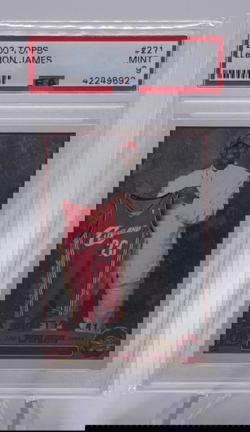 2003 Topps Lebron James Rookie RC #221 PSA 9