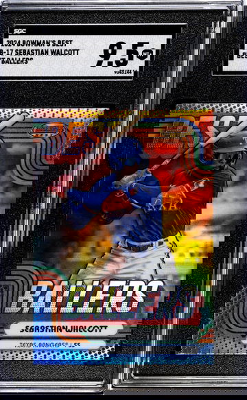 2024 Bowman's Best #BB-17 Sebastian Walcott Best Ballers SGC 9.5