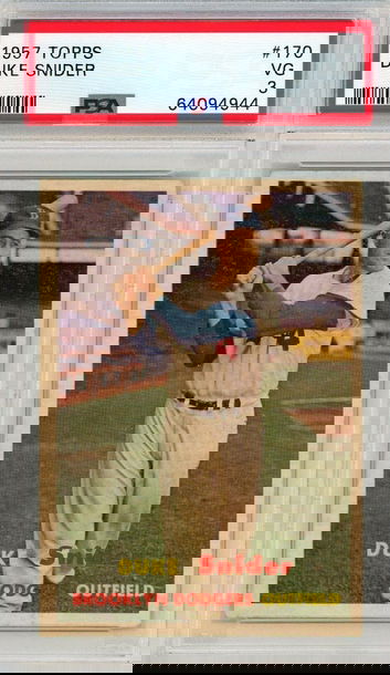 1957 Topps Duke Snider #170 PSA 3 P1328