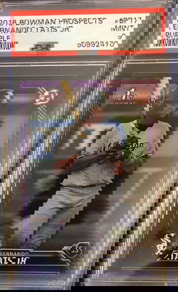 Fernando Tatis Jr. 2016 Bowman Prospect Purple #’d 33/250 PSA 9