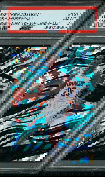 2021 Panini Revolution CNY Emerald Trey Murphy III #137 RC 01/88 PSA 9