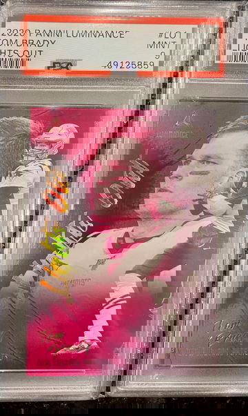 2020 Panini Luminance Tom Brady LIGHTS OUT #LO1 PSA 9 (MINT) POP 4 GOAT