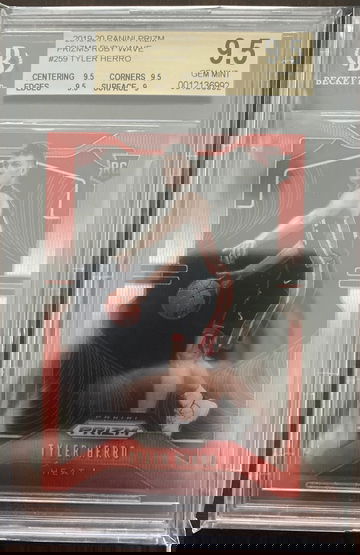 Tyler Herro Prizm Ruby Wave BGS 9.5 Gem Mint