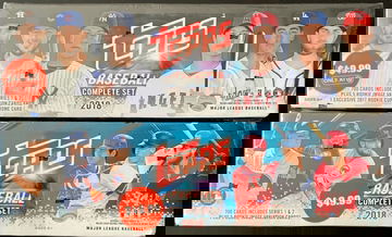 (2) 2018 TOPPS COMPLETE SEALED SETS OHTANI ACUNA SOTO DEVERS