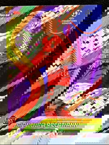 2024-25 Topps Finest UEFA  Gianluca Prestianni  Rookie  Purple Lava /199  SL Benfica