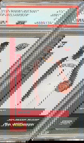 2019 ZION WILLIAMSON Panini Instant NBA Tip-Off /1952 PSA 9 Rookie RC #13