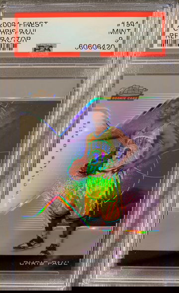 Chris Paul Topps Finest Refractor Rookie RC /359 PSA 9