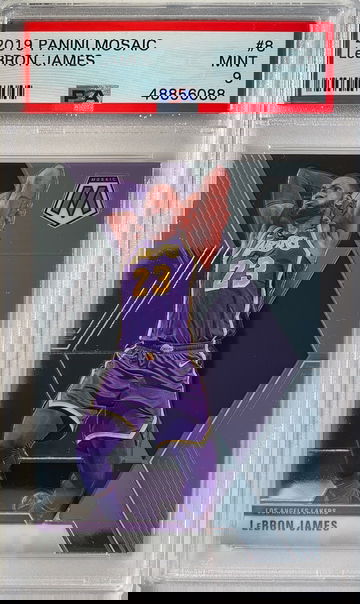 LeBron James 2019 Panini Mosaic Los Angeles Lakers PSA 9