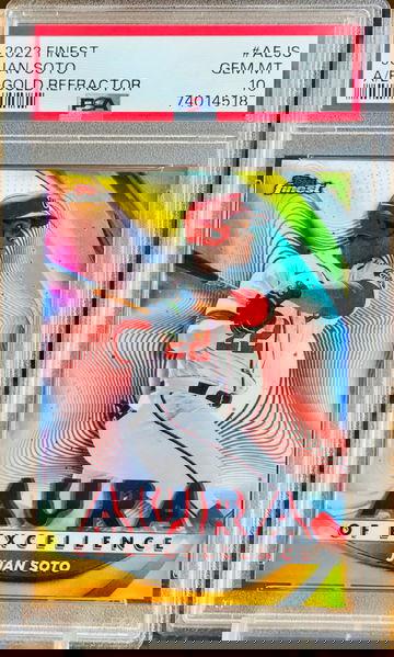 Juan Soto Gold 22/50 Jersey # 1/1 Refractor Topps Finest 