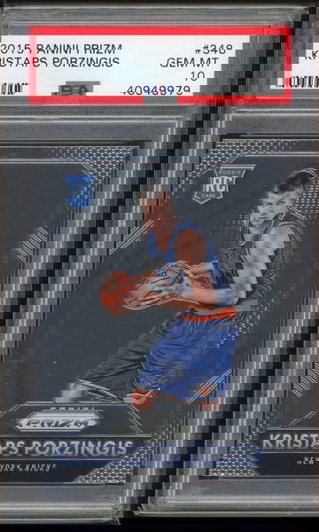 Kristaps Porzingis 2015 Panini Prizm PSA 10