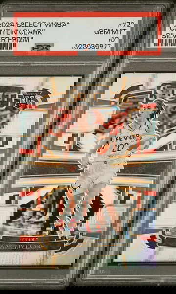 2024 Select WNBA Caitlin Clark Silver Prizm Concourse #72 PSA 10 GEM MT RC