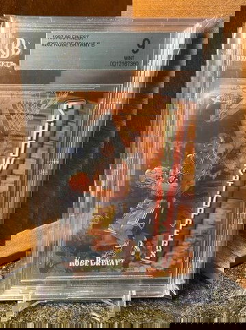 1997-98 Topps Finest Kobe Bryant B Showstoppers With Seal BGS 9