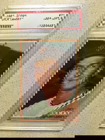 1962 Topps #71 Dick LeMay PSA 8 NM-MT GIANTS 