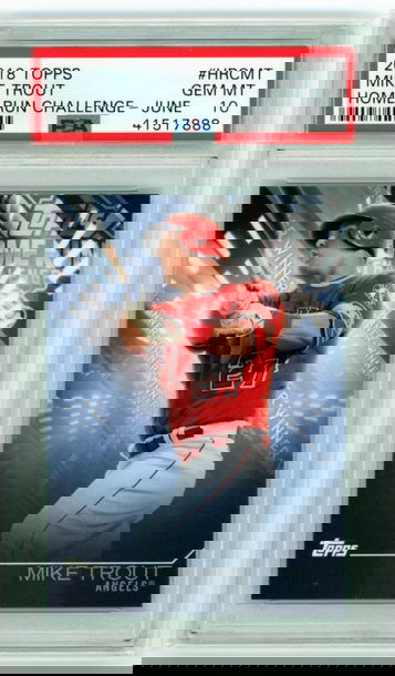 2018 Topps #HRCMT Mike Trout Home Run Challenge-June PSA 10 GEM MINT!