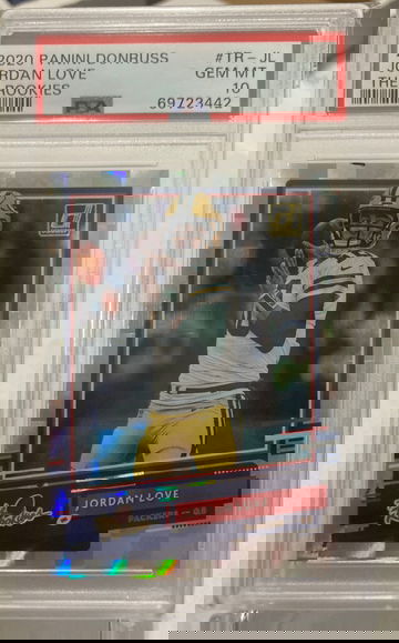 2020 Panini Donruss Jordan Love “The Rookies” PSA 10 insert Green Bay Packers