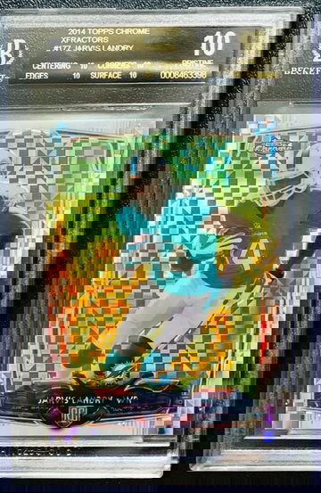 2014 Topps Chrome Jarvis Landry Xfractor RC Black Label BGS 10 Pristine 