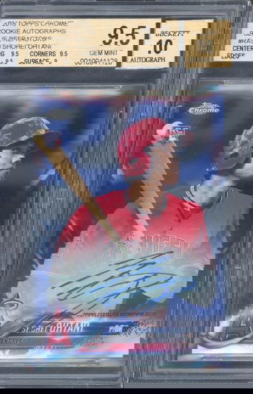 2018 Topps Chrome Blue Refractor Shohei Ohtani RC Rookie BGS 9.5 10 Auto 144/150