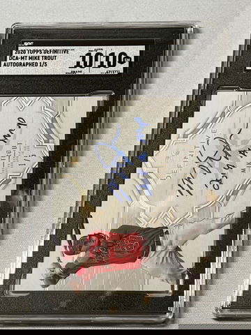 2020 Topps Definitive Mike Trout Auto /5 SGC 10 Gem Mint