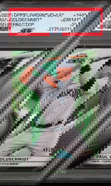2025 Topps Chrome Black Green Refractor Paul Goldschmidt #146 /99 PSA 10