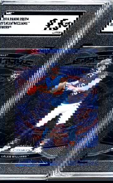 2024 Panini Prizm #25 Caleb Williams Fireworks SGC 9.5