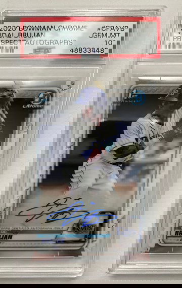 Vidal Brujan 2020 Bowman Chrome Auto PSA 10