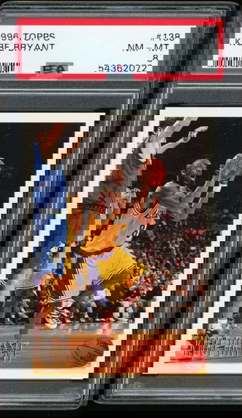 1996 Topps Kobe Bryant PSA 8 Near Mint - Mint