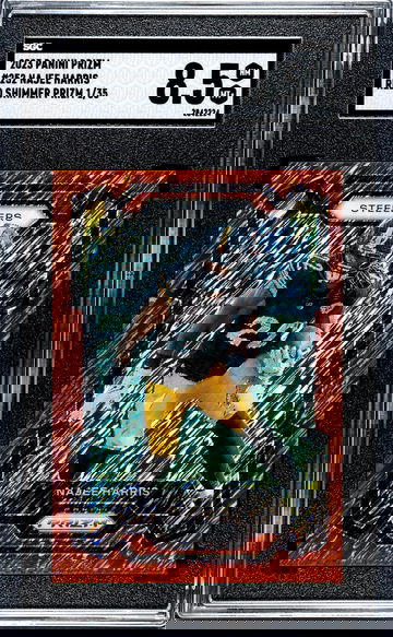 2023 Panini Prizm Red Shimmer Najee Harris #252 1/35 SGC 8.5