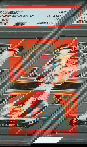 2023 PANINI SELECT PATRICK MAHOMES II #49 RED PRIZM 24 OF 99 PSA 10 GEM MT