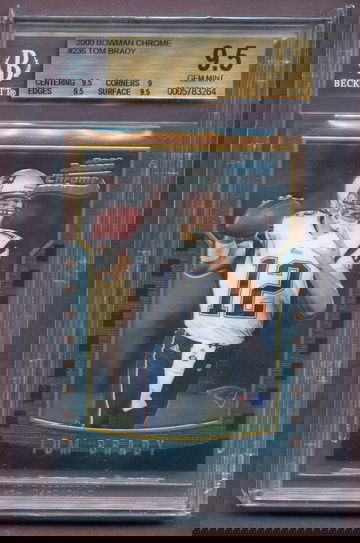 Tom Brady Bowman Chrome bgs 9.5