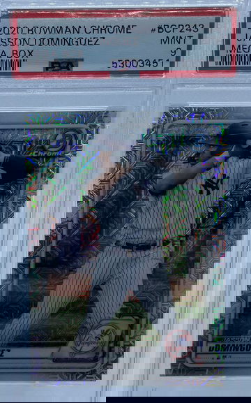 2020 Bowman Chrome Jasson Dominguez Mega Box PSA 9 MINT