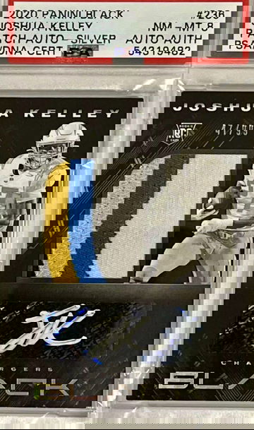 Joshua Kelley 236 3 Color RPA /99 PSA NM-MT 8