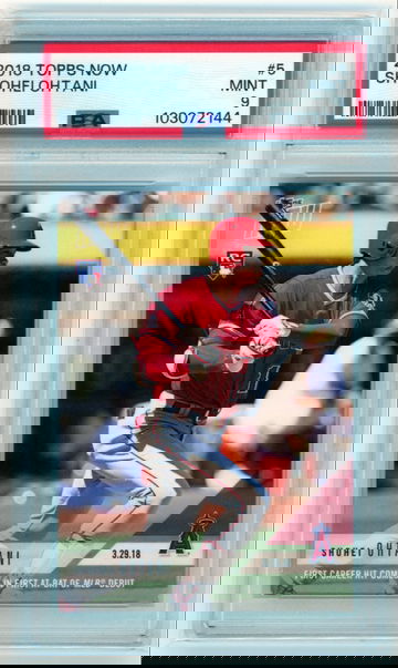 2018 Topps Now #5 Shohei Ohtani PSA 9 MINT!